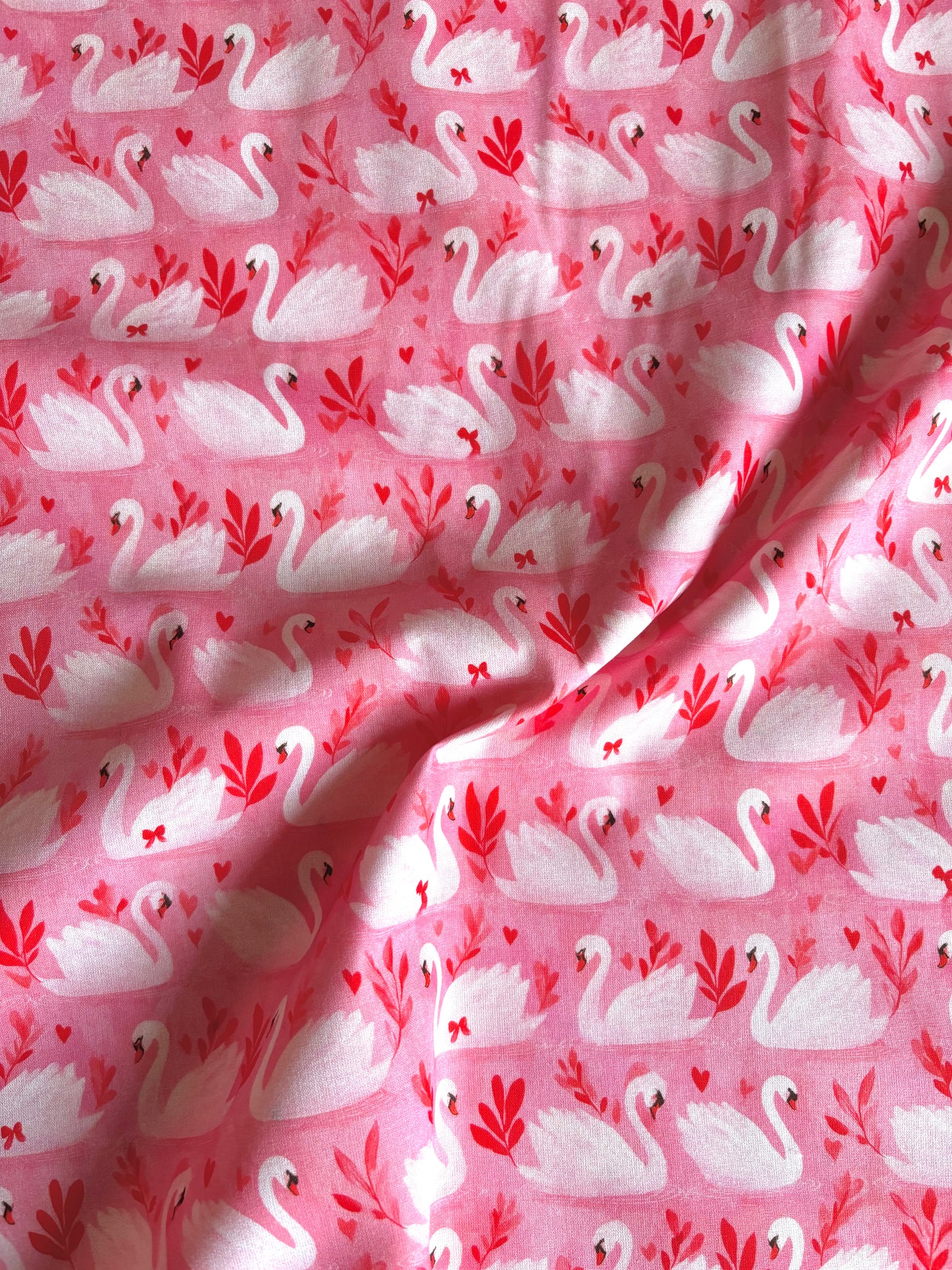 Valentine's Swans Cotton - Little Johnny