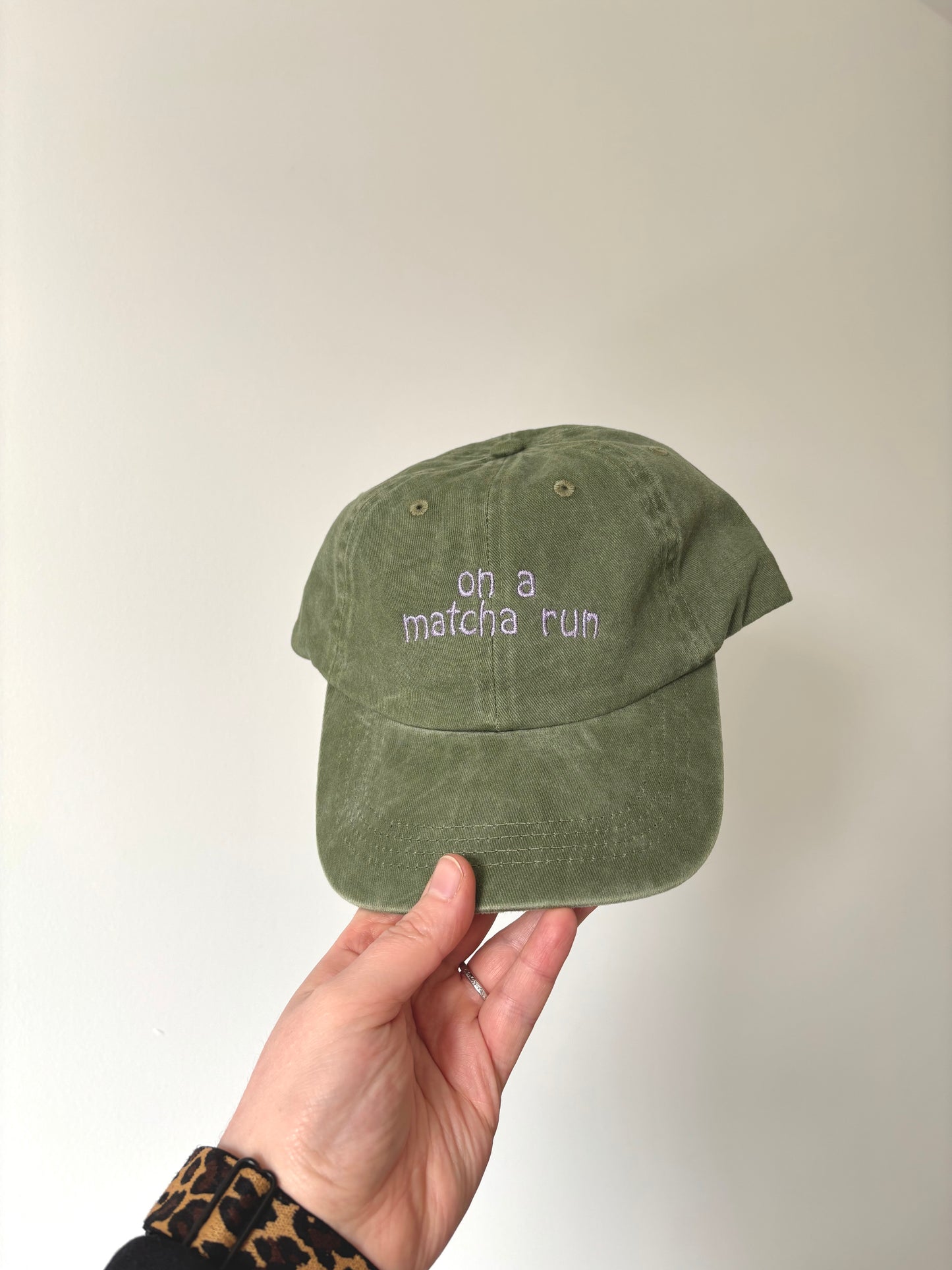 On A Matcha Run baseball cap
