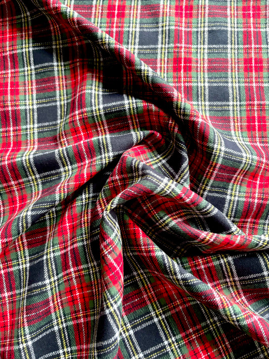 Brushed Cotton Tartan - REMNANT - 155cm