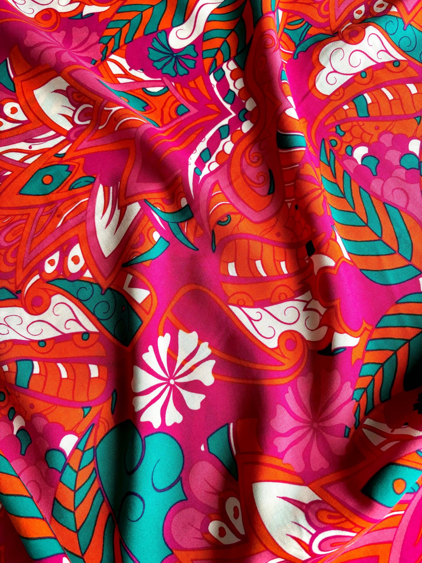 Abstract Floral Viscose