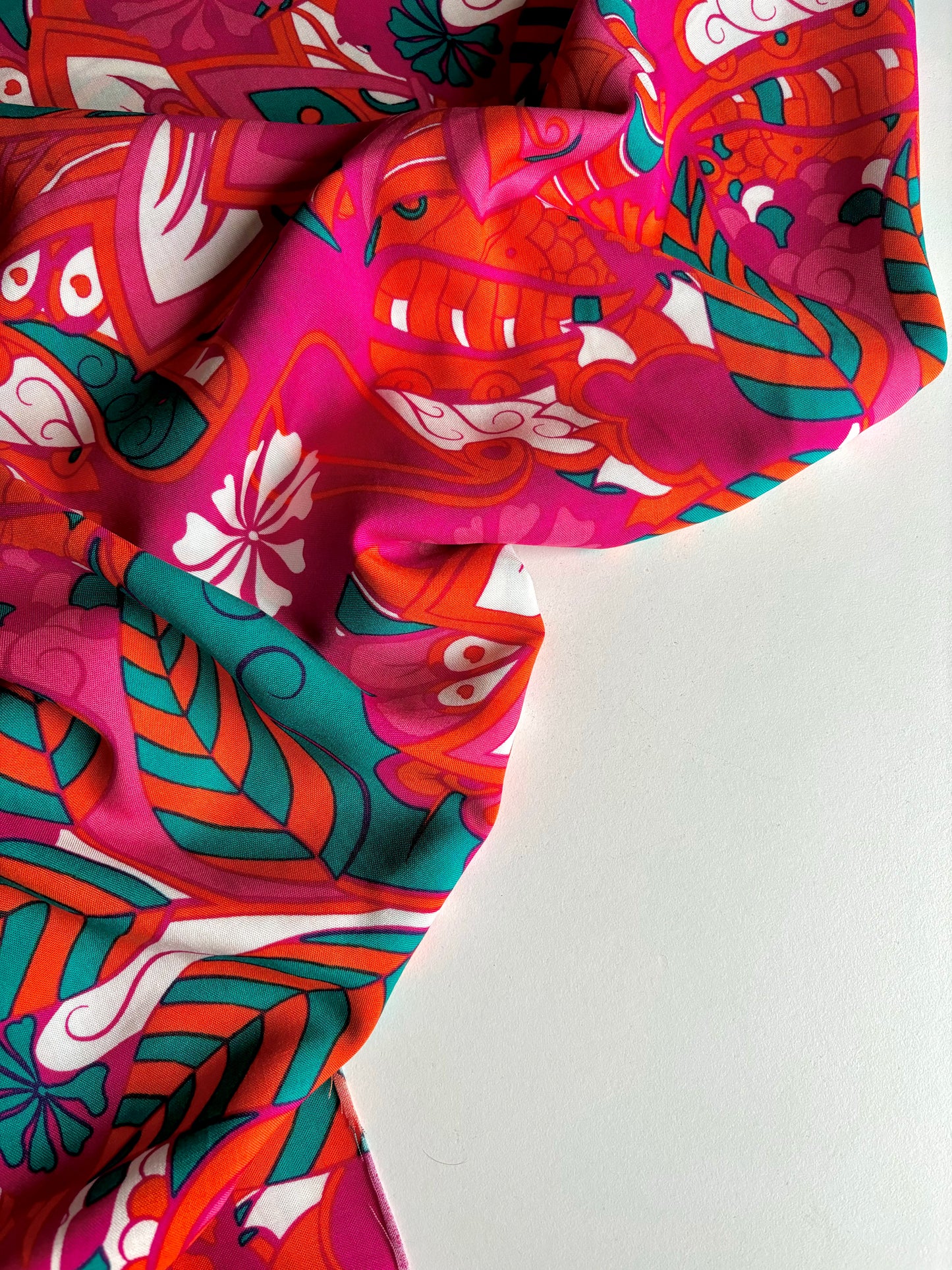 Abstract Floral Viscose