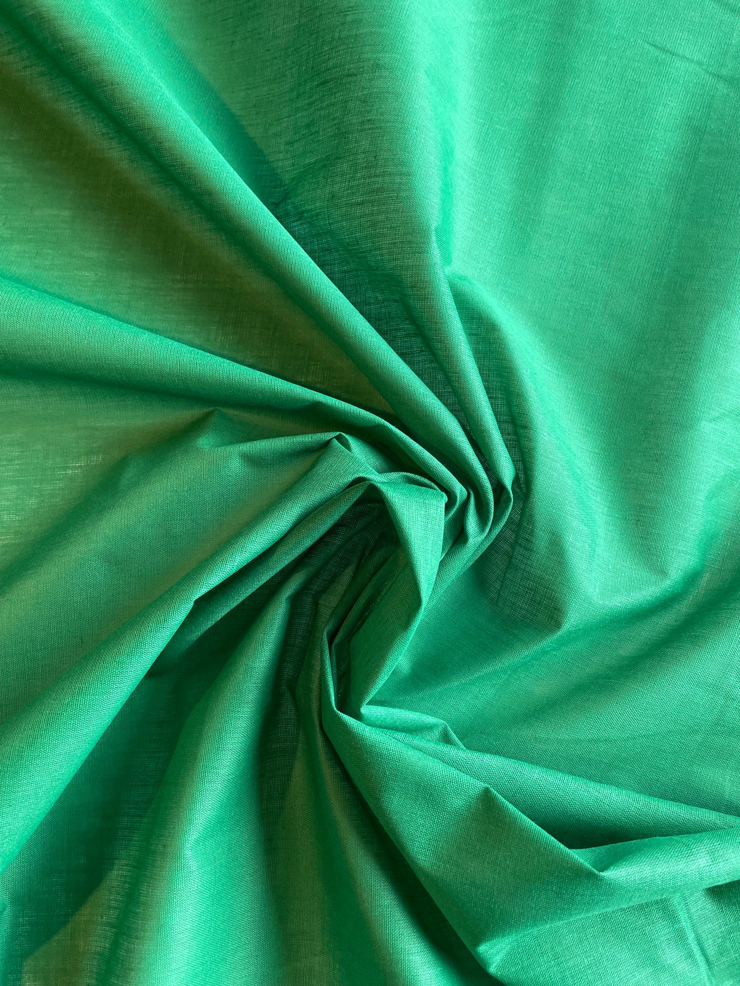 Deadstock Plain Polycotton - Green