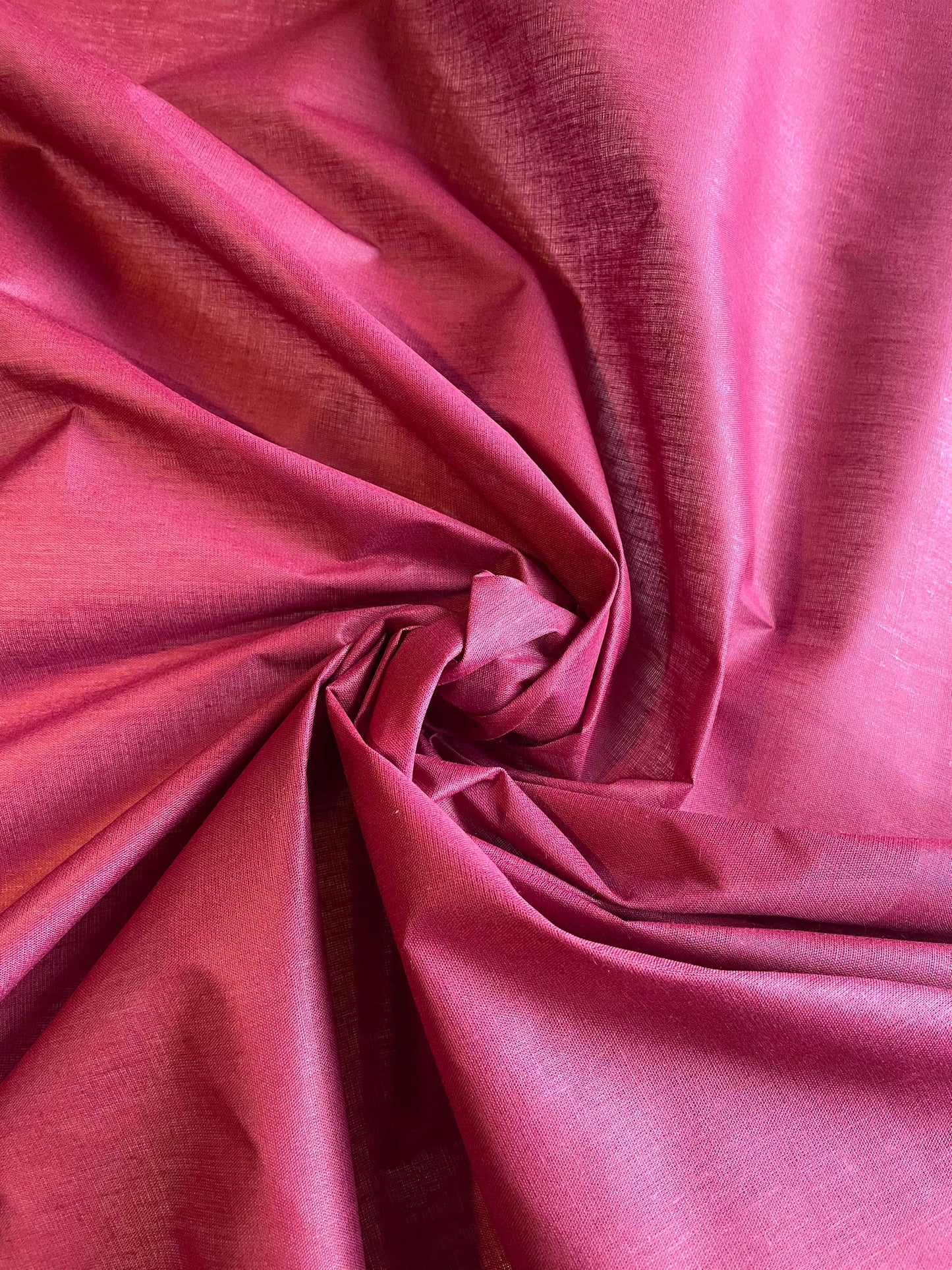 Deadstock Plain Polycotton - Burgundy