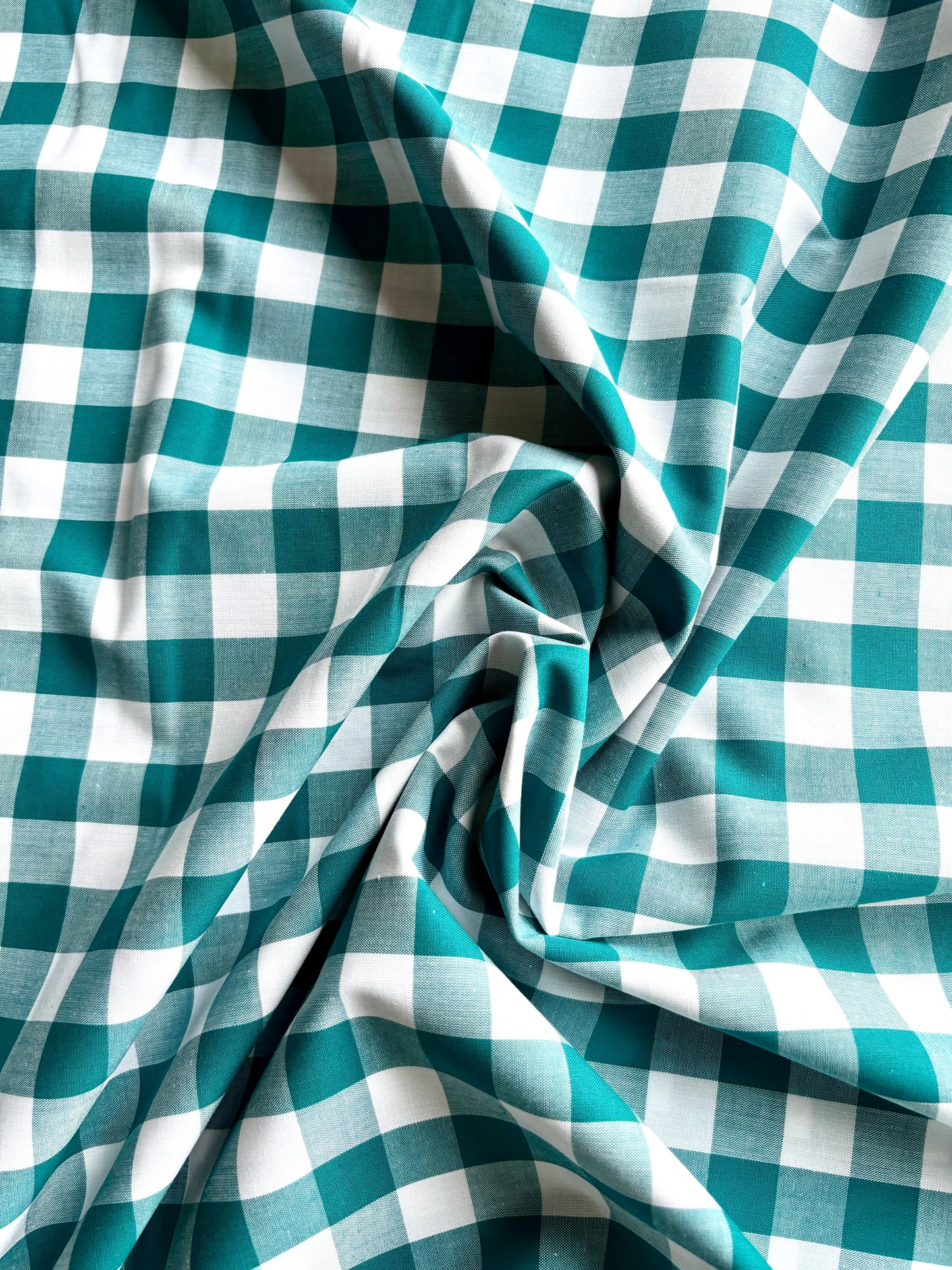Yarn Dyed Cotton Gingham - Teal