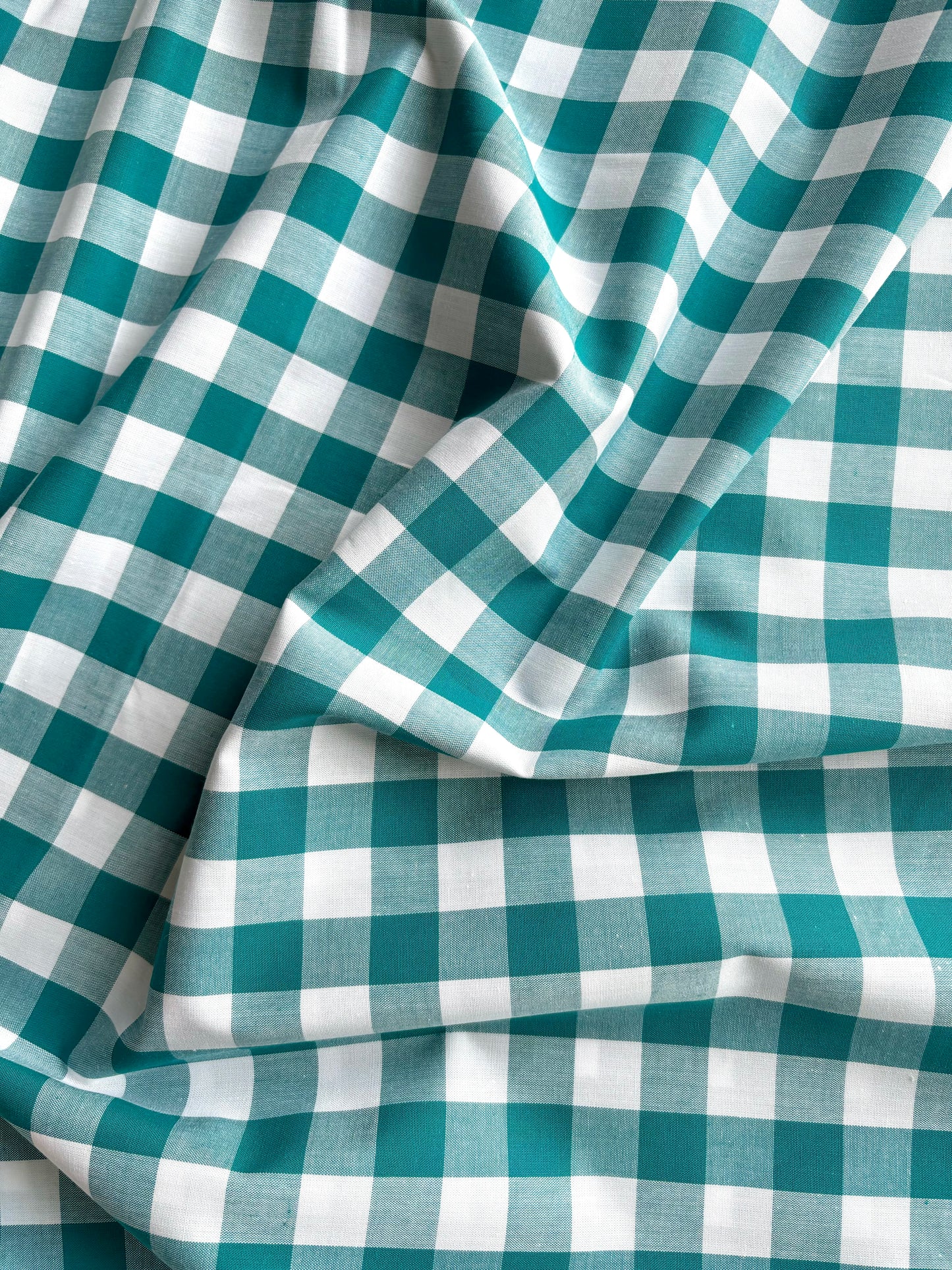 Yarn Dyed Cotton Gingham - Teal