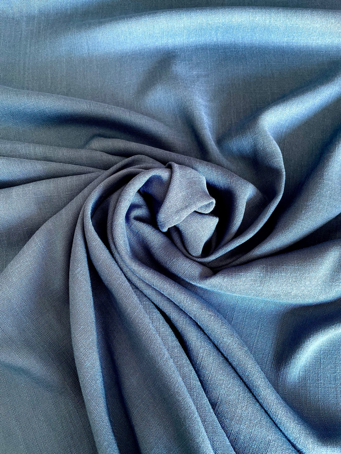 Soft Slub Stretch Viscose - Cornflower - REMNANT - 70cm x 140cm