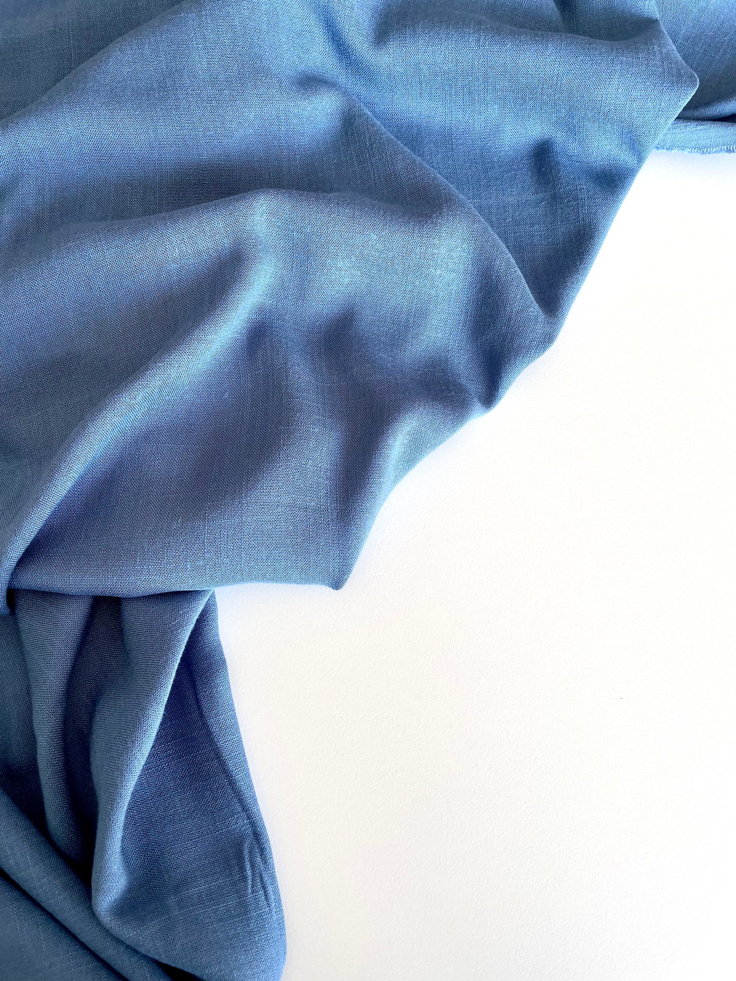 Soft Slub Stretch Viscose - Cornflower - REMNANT - 70cm x 140cm