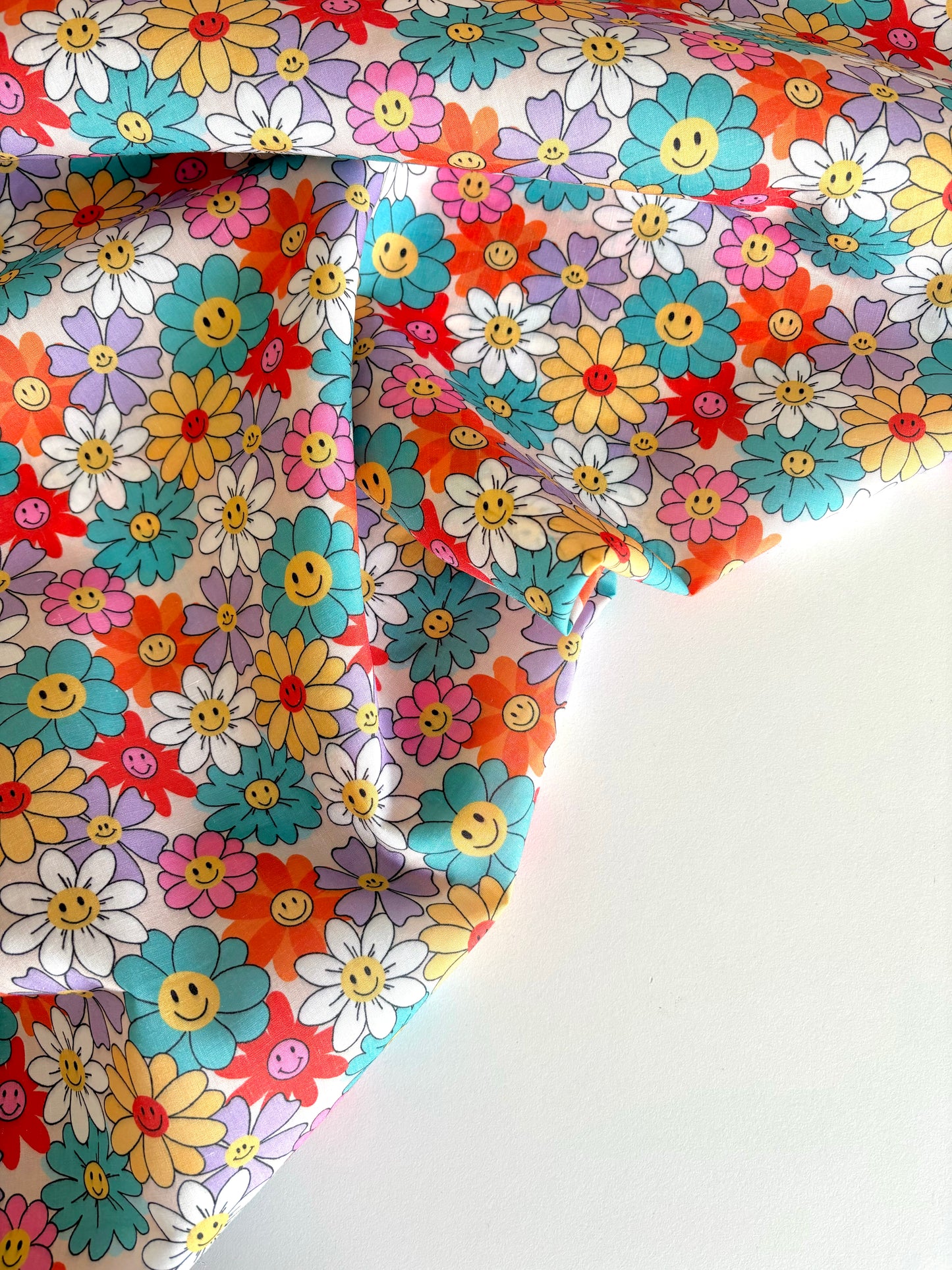 Happy Flowers Polycotton