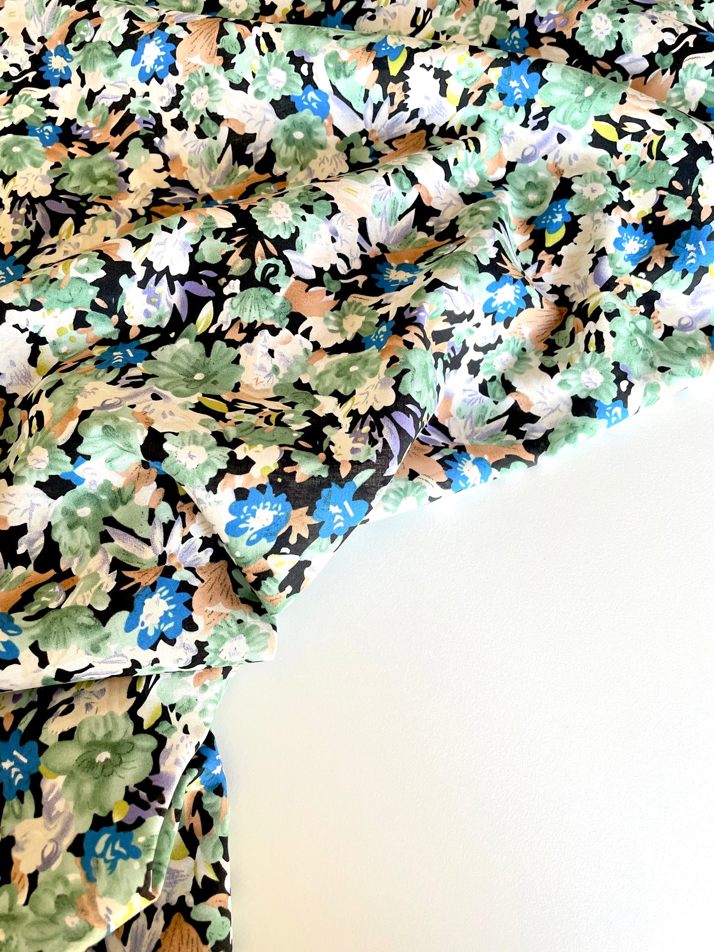 Watercolour Florals Cotton Lawn