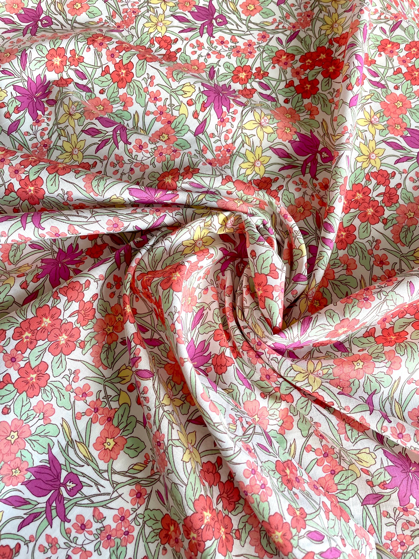 Summer Fields Cotton Poplin - REMNANT - 34cm x 147cm