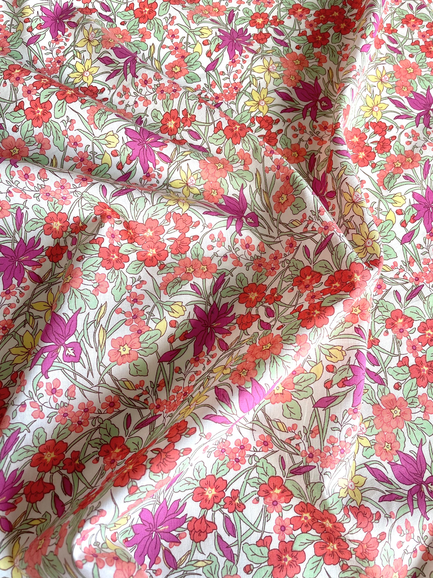 Summer Fields Cotton Poplin - REMNANT - 34cm x 147cm