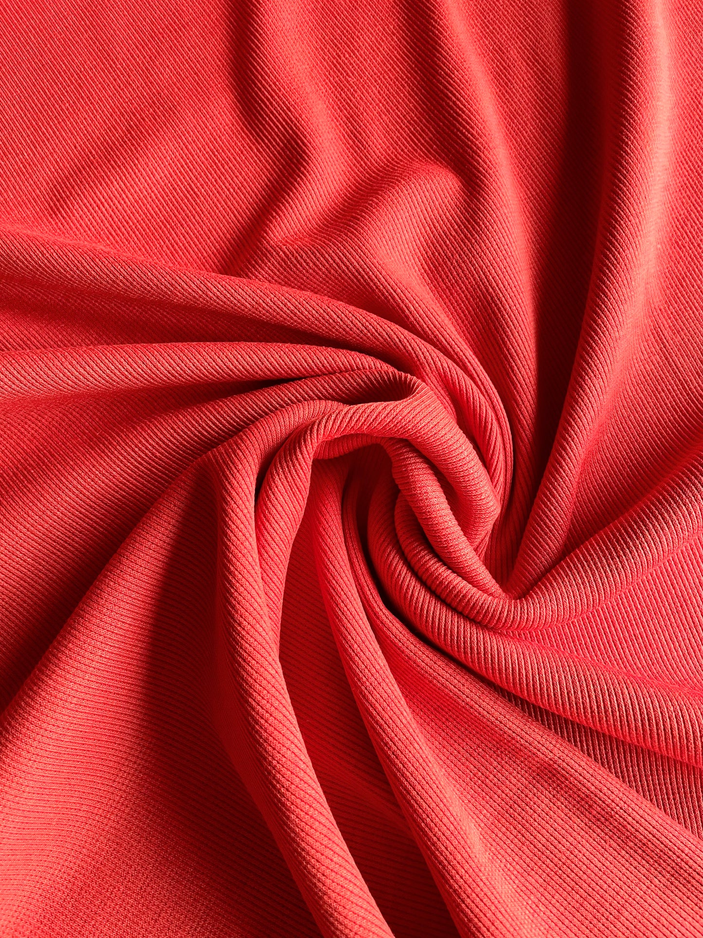 Ribbed Cotton Jersey - Brique