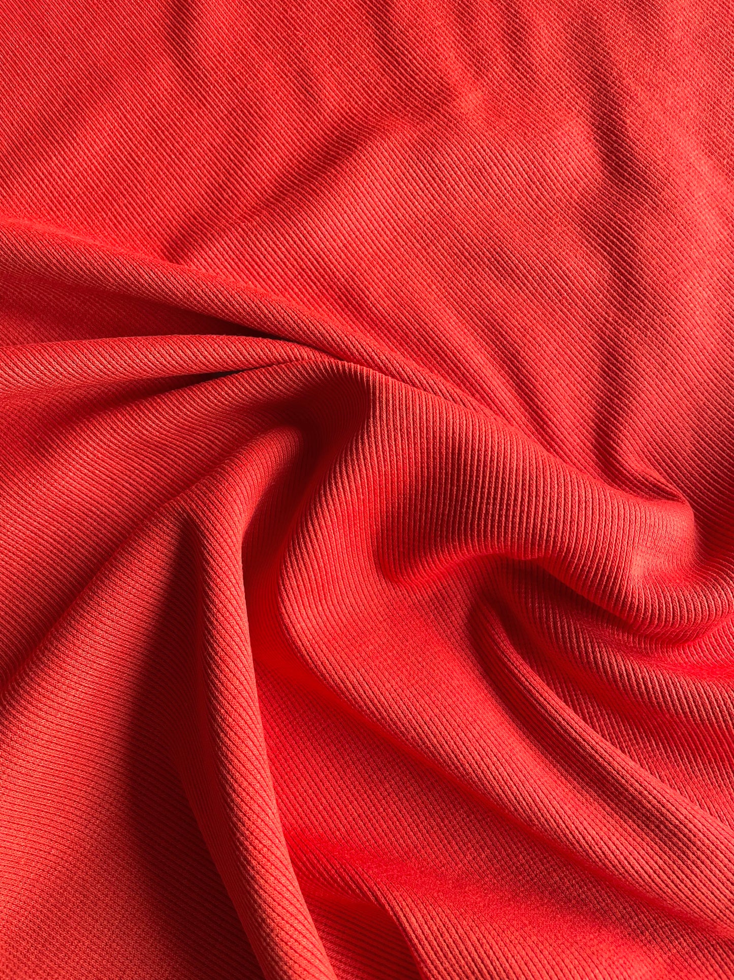 Ribbed Cotton Jersey - Brique