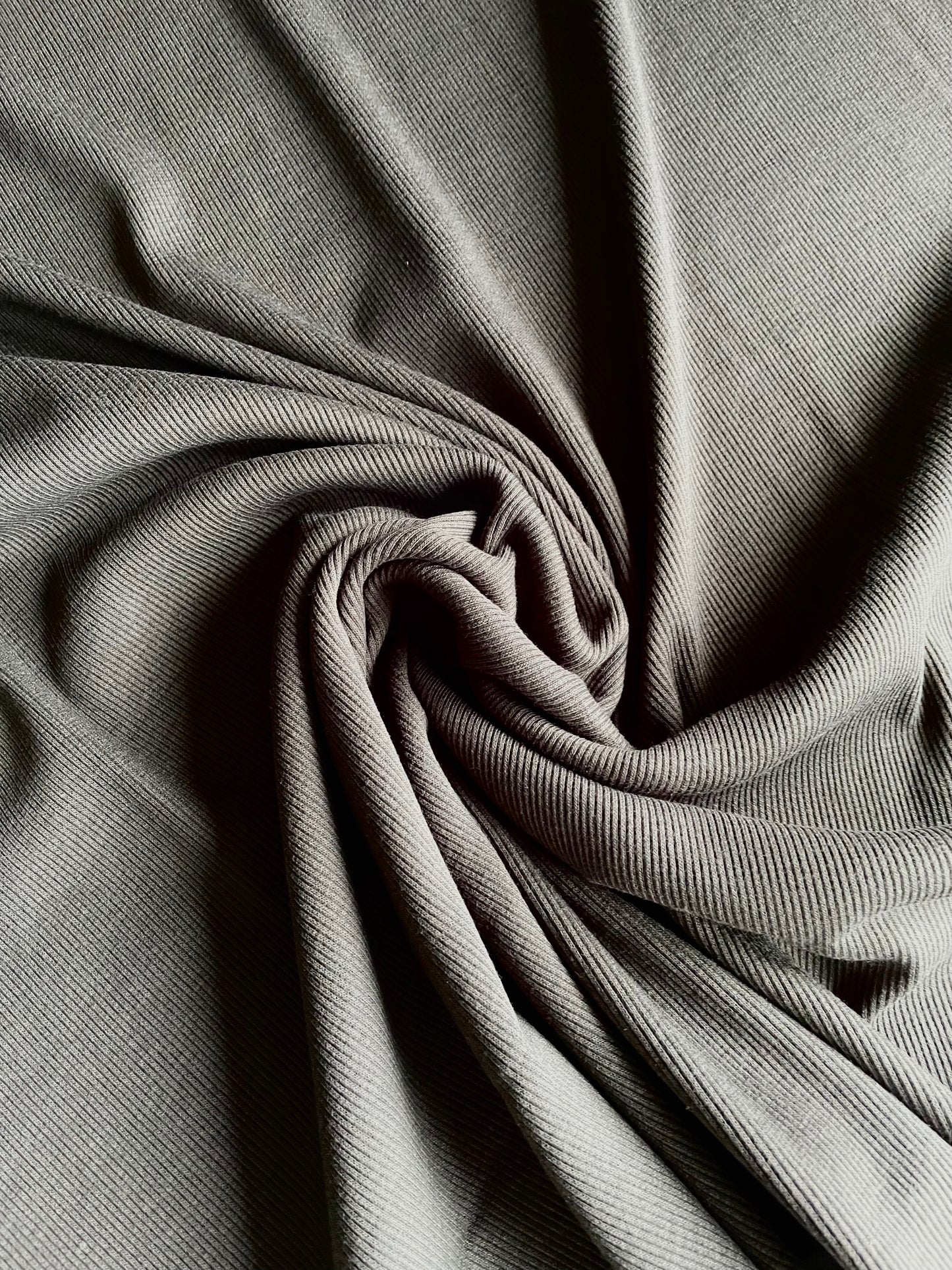 Ribbed Cotton Jersey - Dark Green