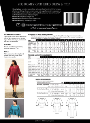 Romey Gathered Dress & Top - Sew House Seven