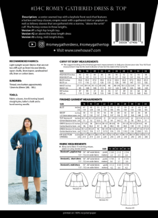 Romey Gathered Dress & Top - Sew House Seven
