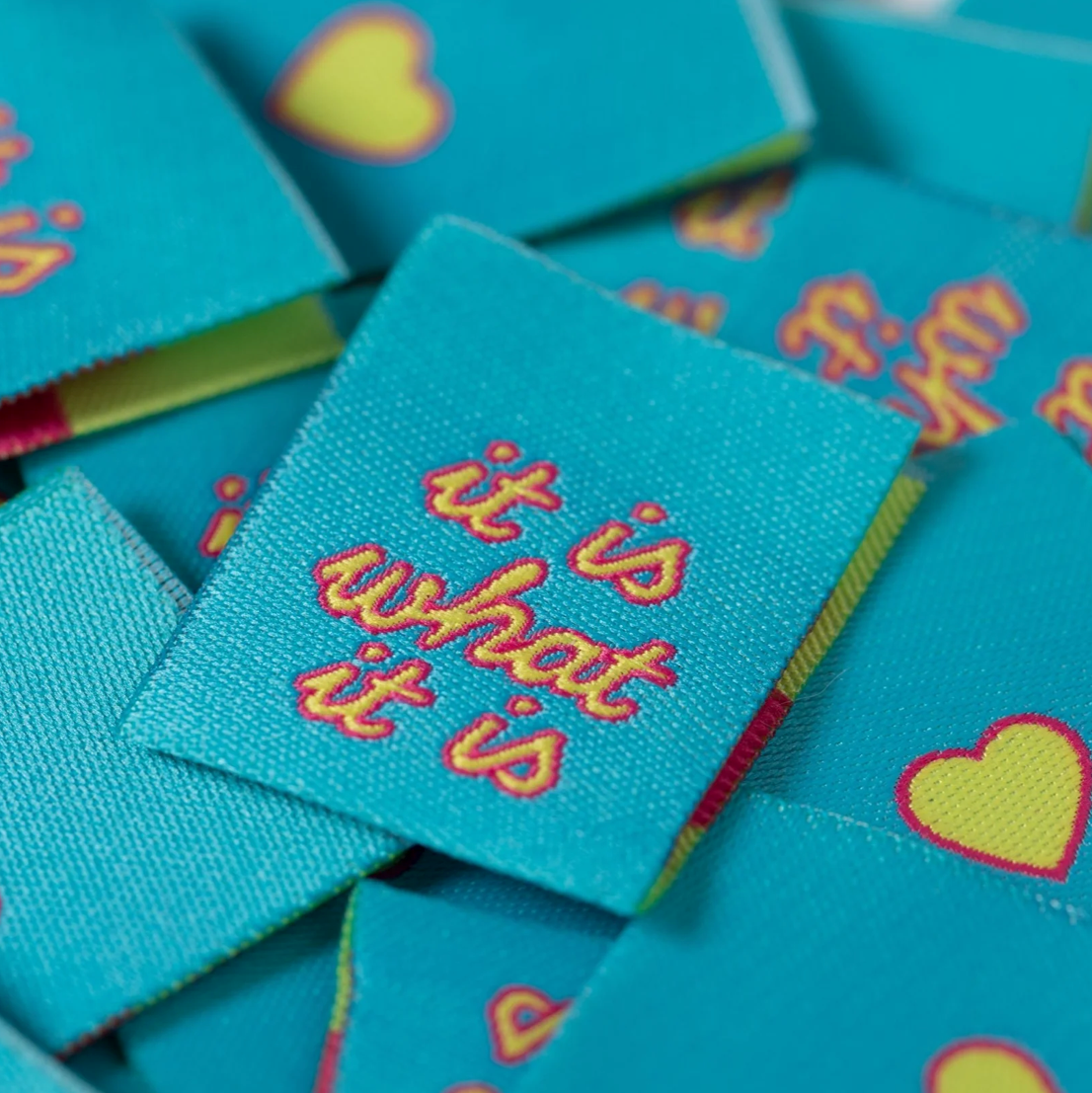 It Is What It Is Woven Labels - Little Rosy Cheeks