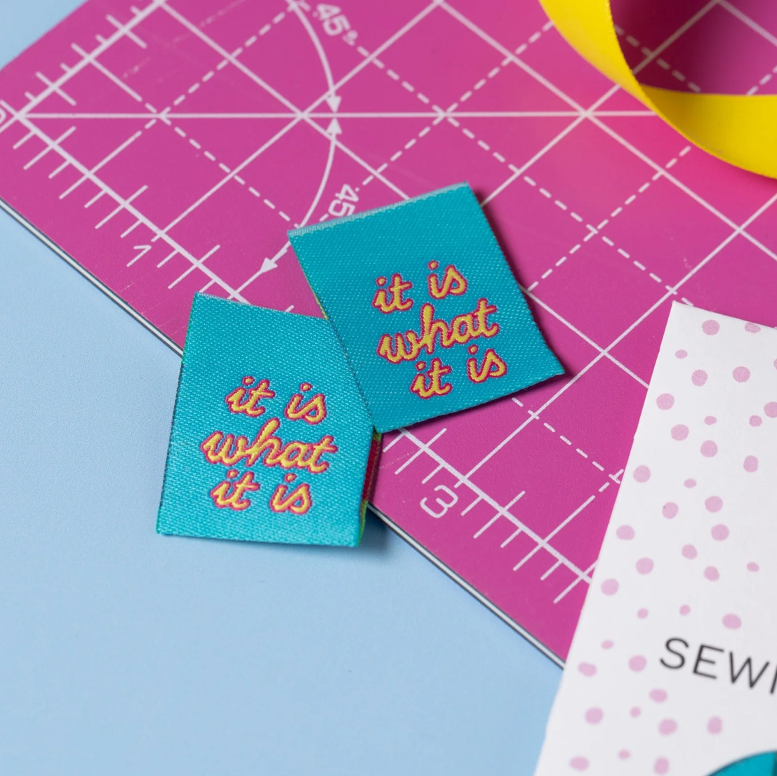 It Is What It Is Woven Labels - Little Rosy Cheeks