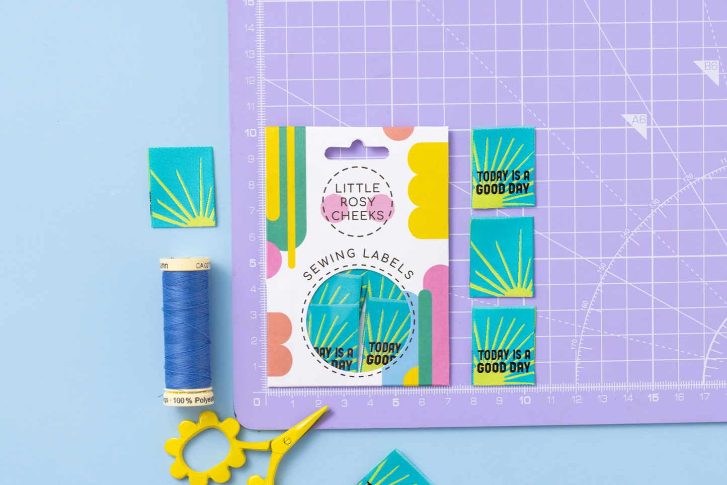 Today Is A Good Day Woven Labels - Little Rosy Cheeks