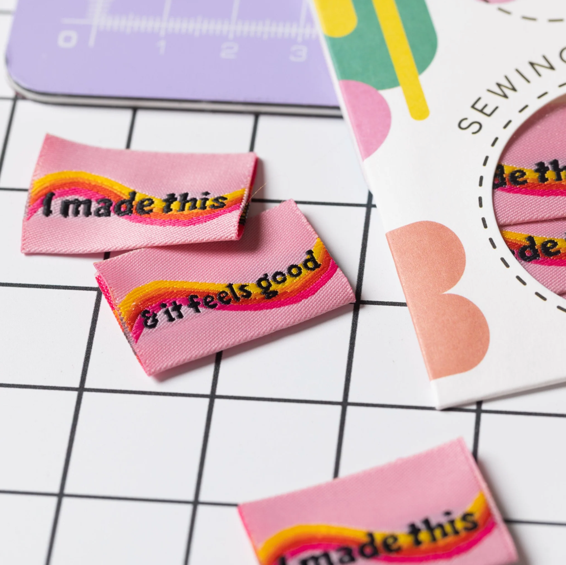 It Feels Good Woven Labels - Little Rosy Cheeks