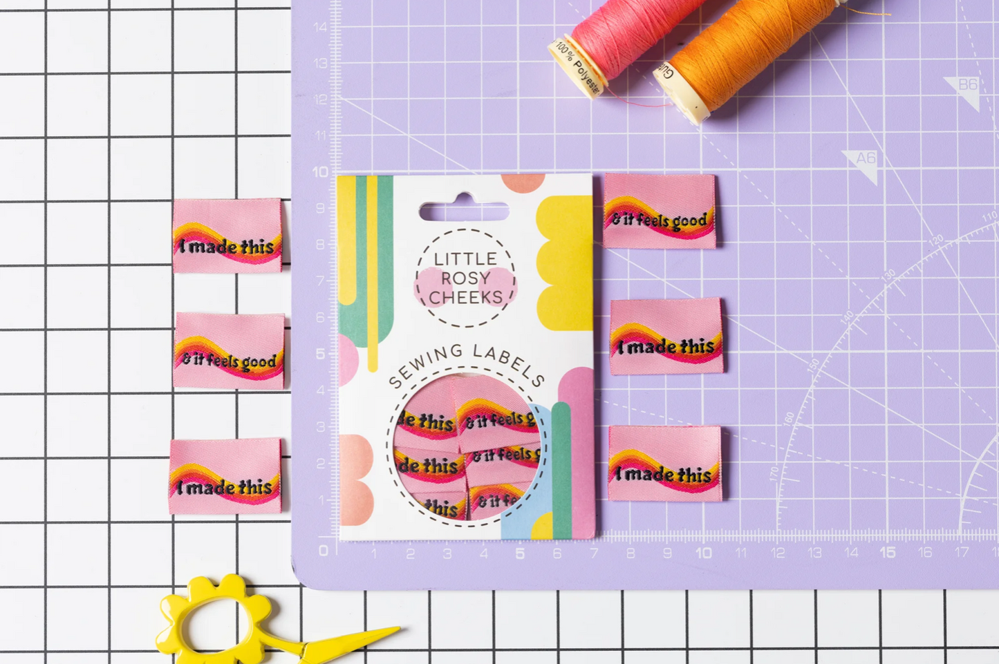 It Feels Good Woven Labels - Little Rosy Cheeks