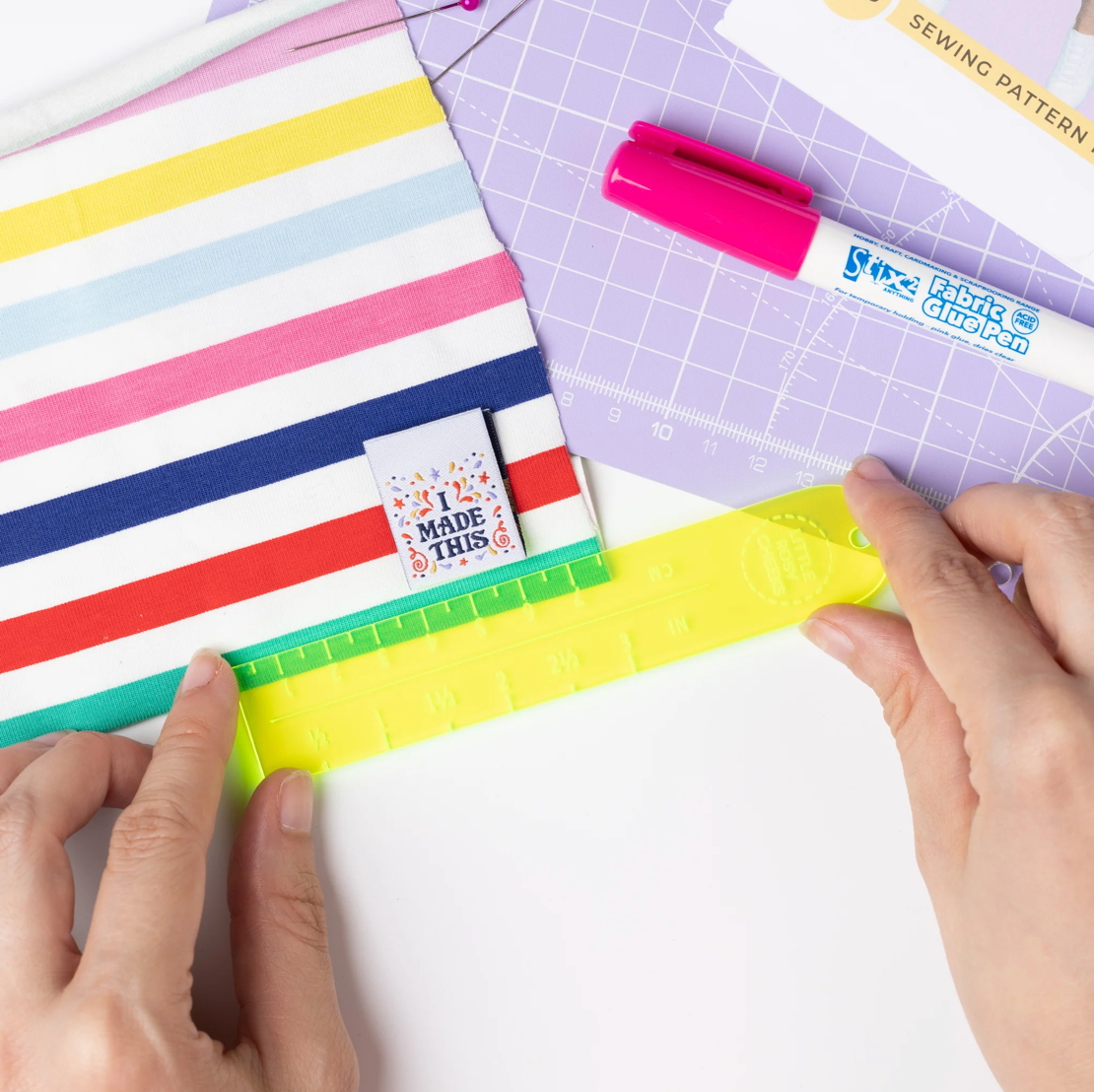 Label Placement Ruler - Little Rosy Cheeks