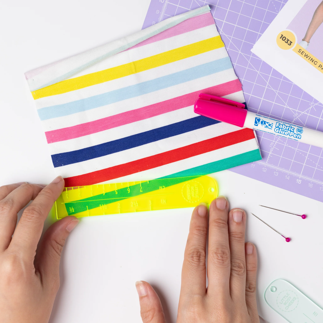 Label Placement Ruler - Little Rosy Cheeks