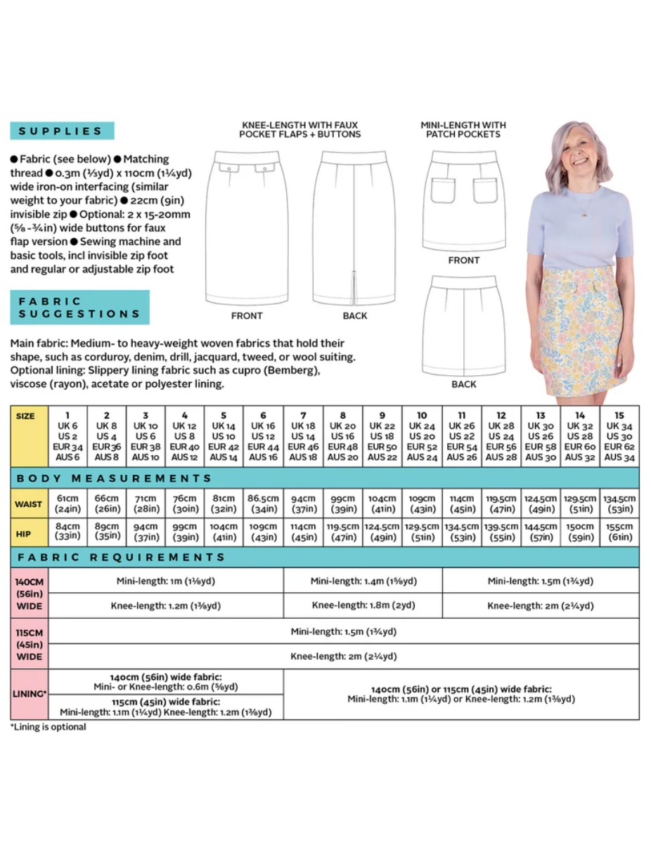 Ramona Skirt Kit - Leopard Print Cord