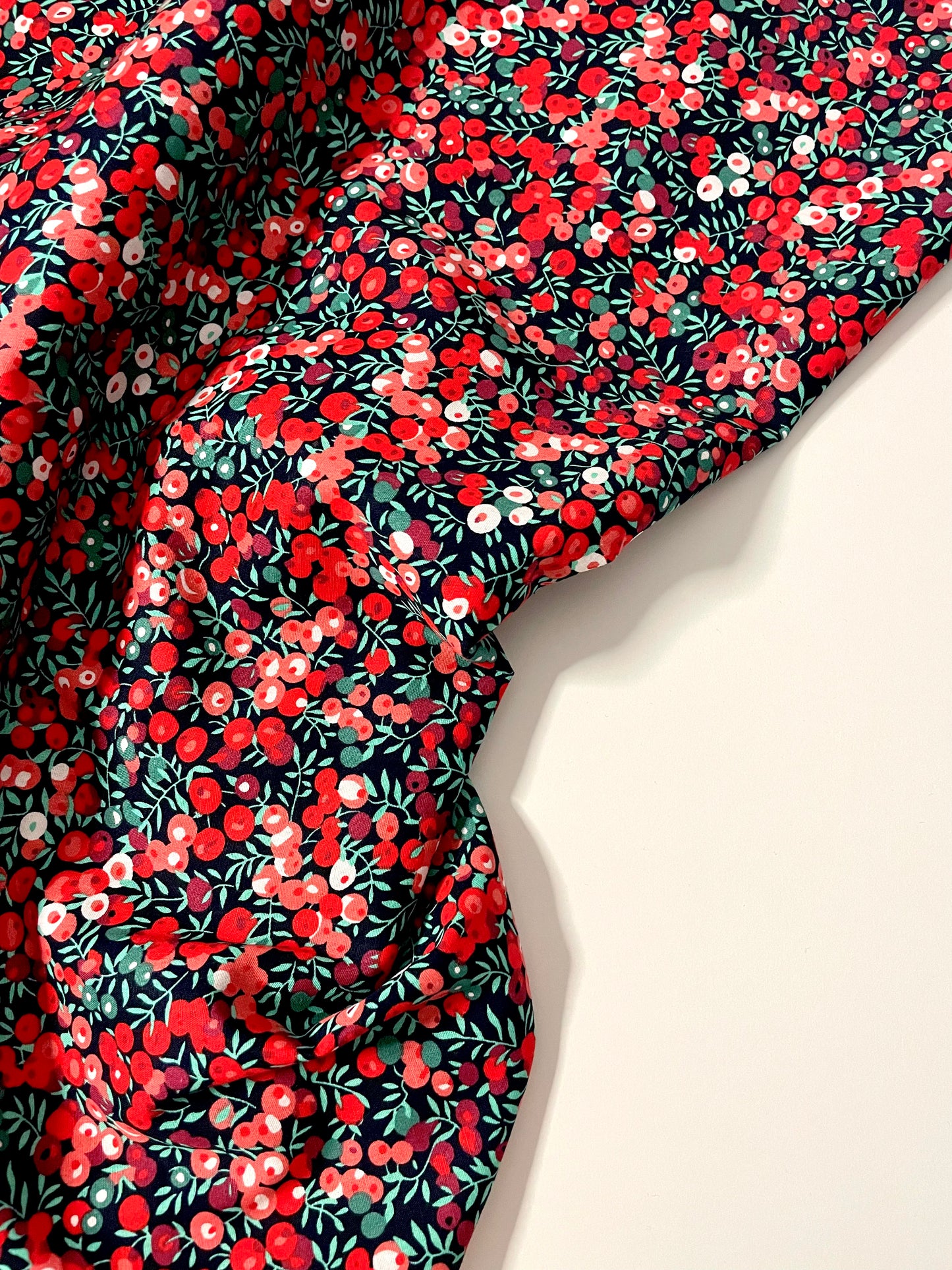 Winter Berries Cotton Poplin - REMNANT - 110cm
