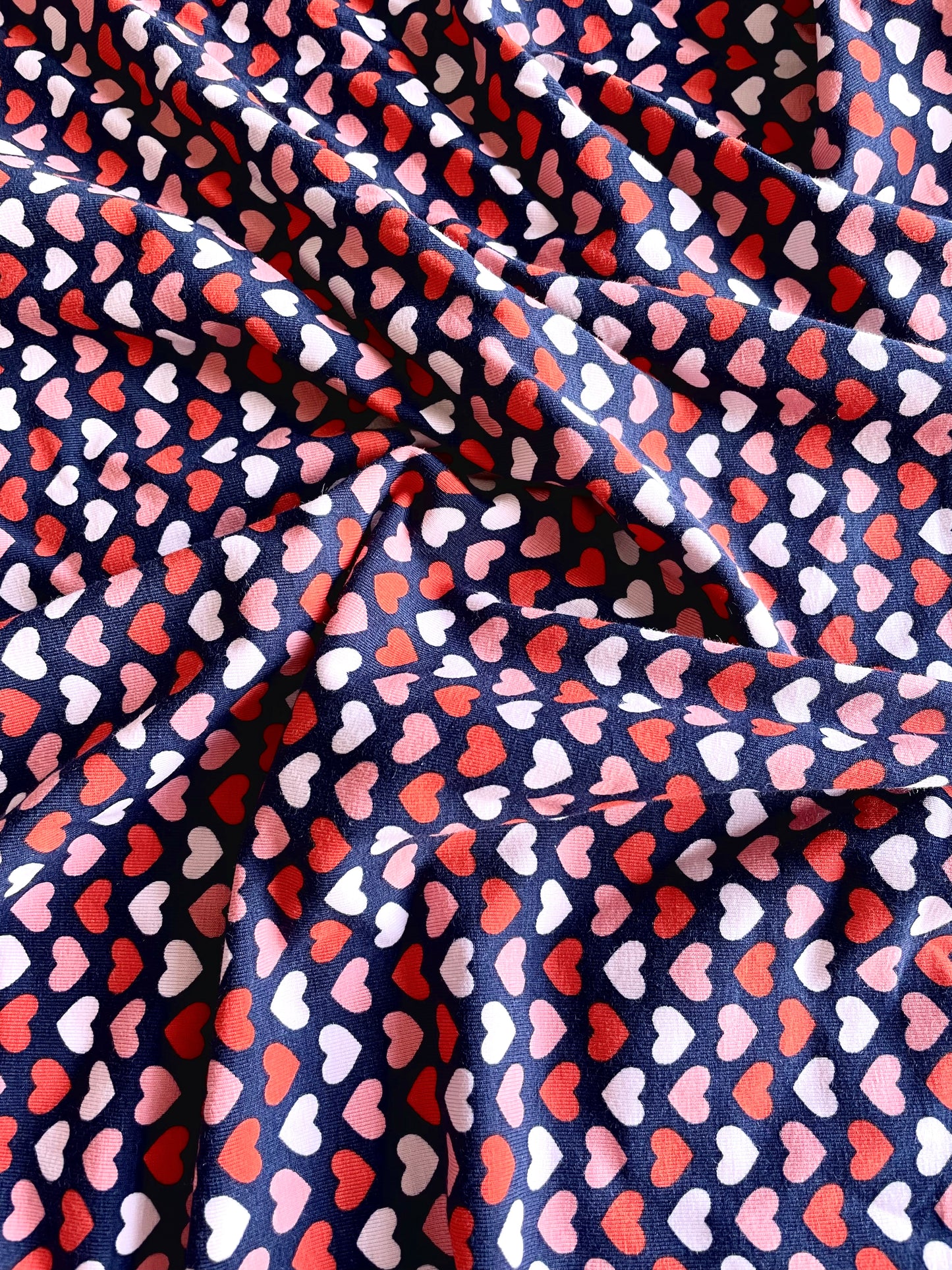 Be My Valentine Organic Cotton Jersey - REMNANT - 215cm