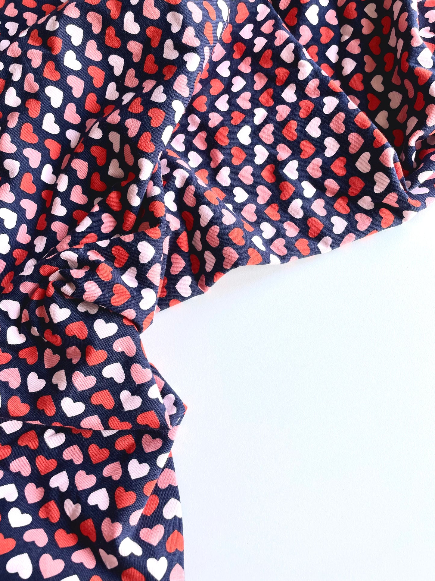 Be My Valentine Organic Cotton Jersey - REMNANT - 215cm