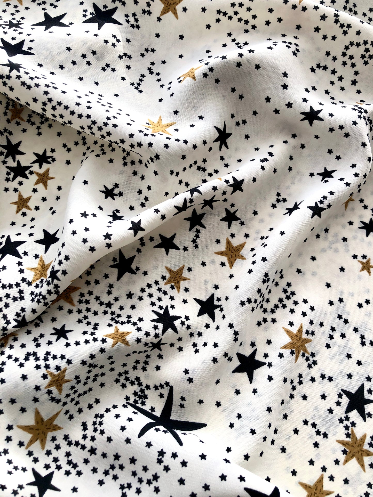 Sky Full Of Stars Viscose - Off White - REMNANT - 50cm