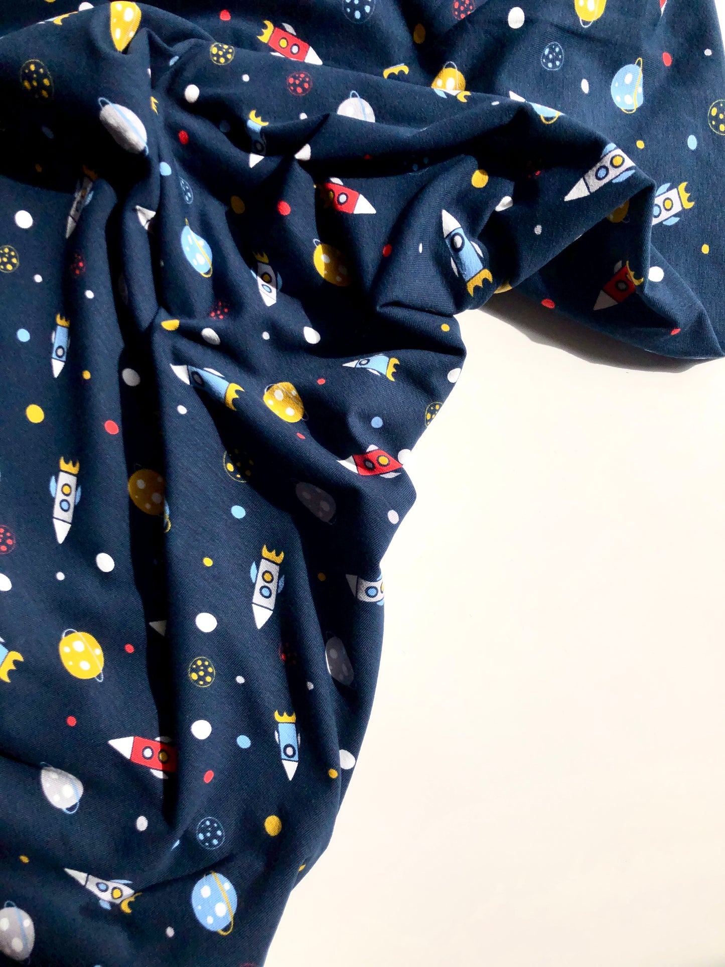 Rocket Man Cotton Jersey - REMNANT - 125cm x 150cm