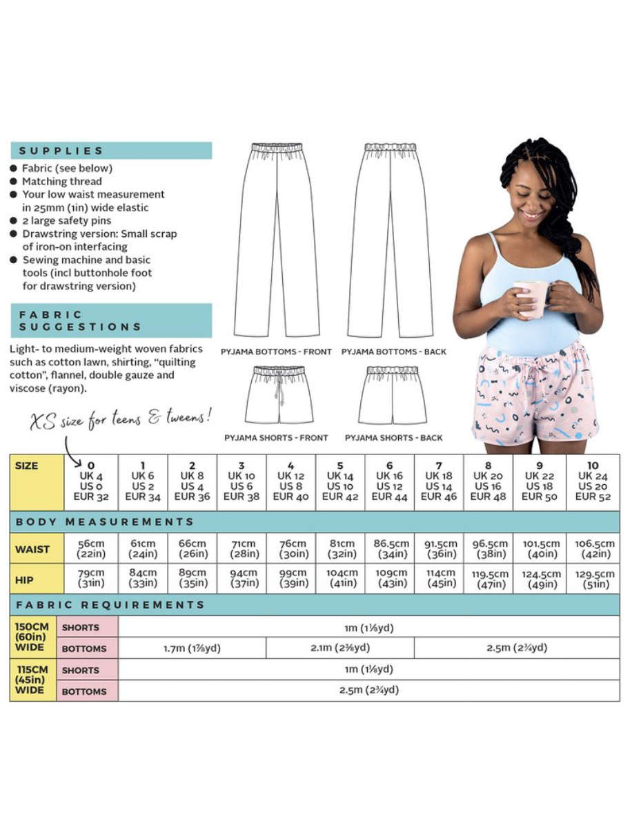 Jaimie Pyjama Bottoms - Tilly And The Buttons