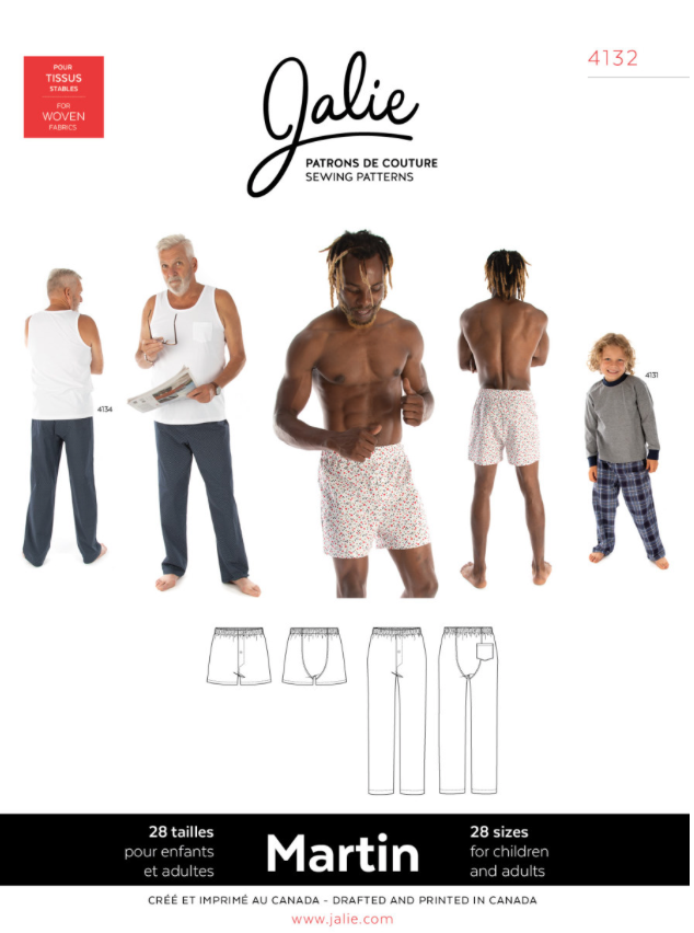 Martin Lounge Pants and Shorts Pattern by Jalie