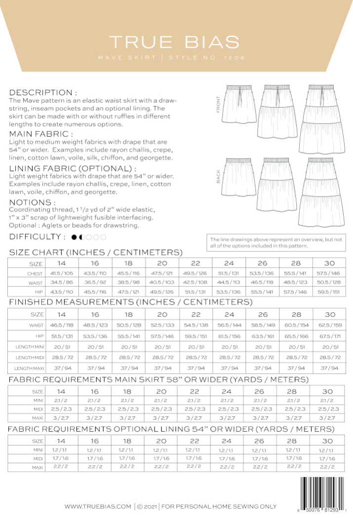 Mave Skirt - True Bias