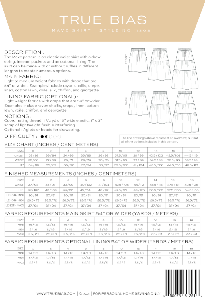 Mave Skirt - True Bias