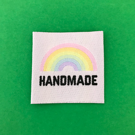 Handmade Pastel Rainbow Label - HOYFC