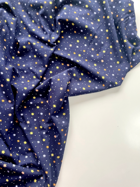 Ditsy Floral Cotton Jersey - REMNANT - 2.5m
