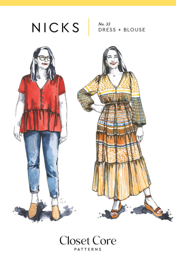 Nick's Dress & Blouse - Closet Core Patterns
