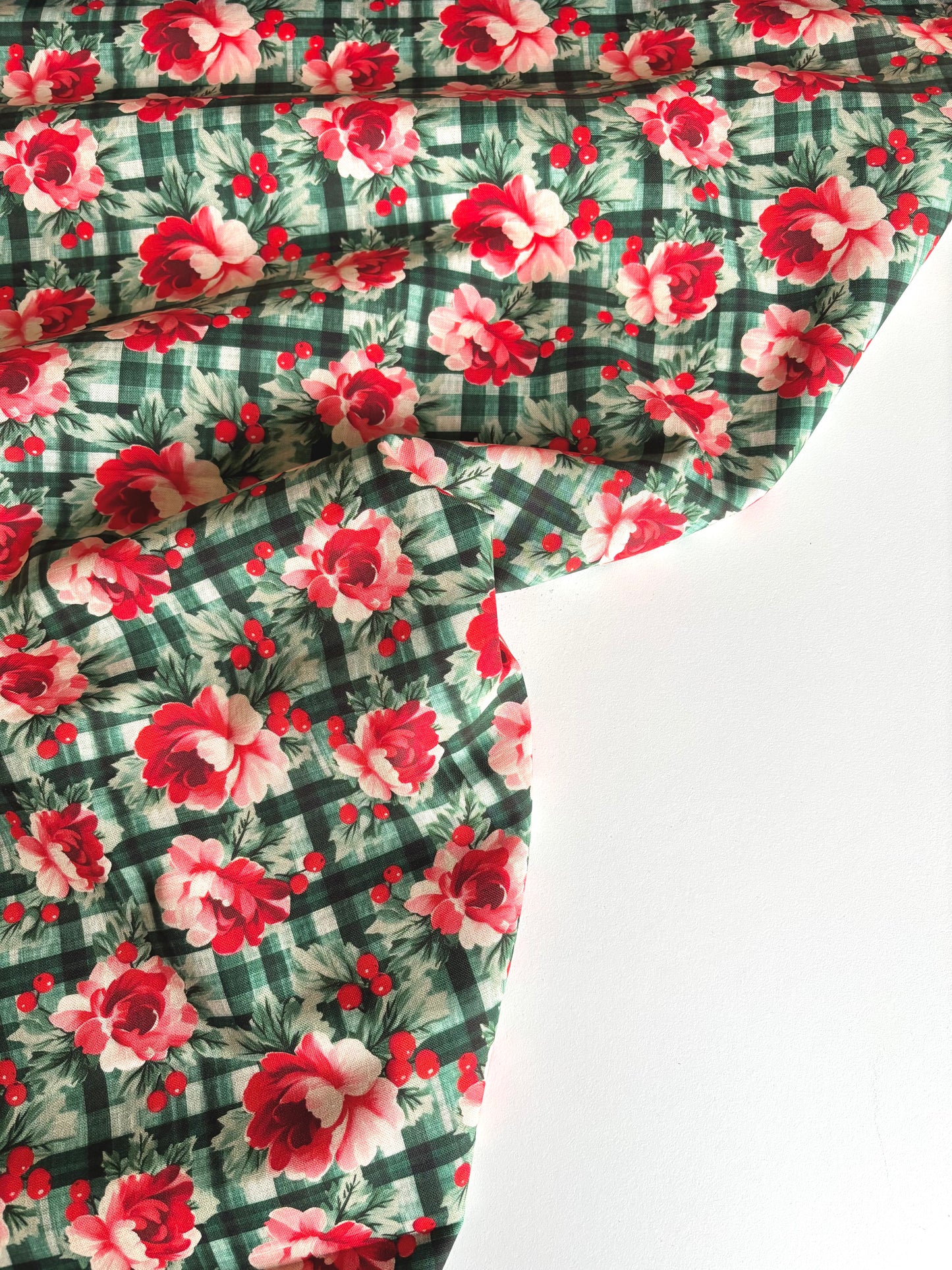 Floral Gingham Cotton