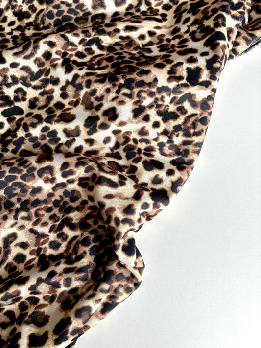 Leopard Print Sweatshirt (Alpine Fleece) - REMNANT - 65cm