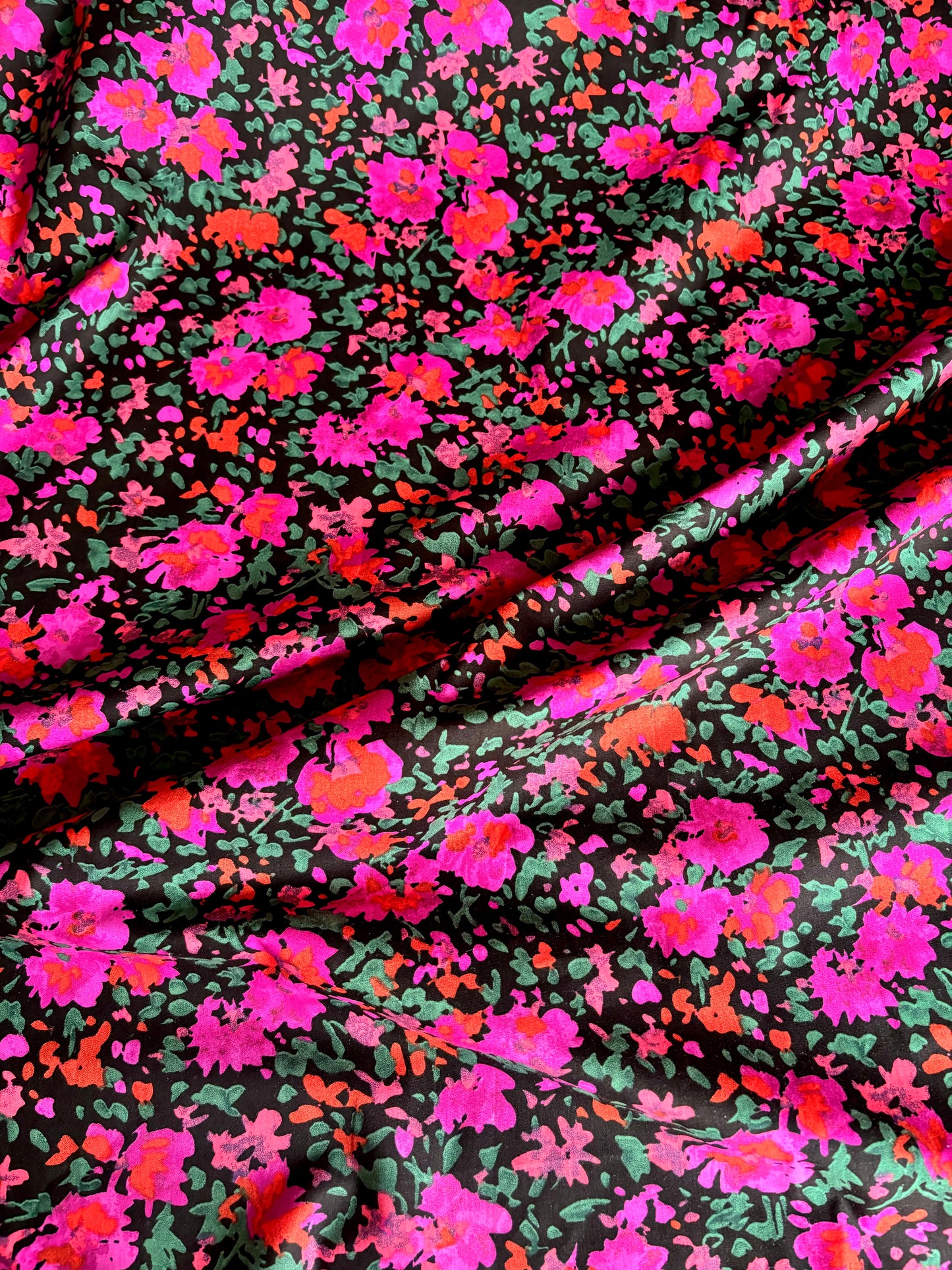 Bright Floral Cotton Poplin