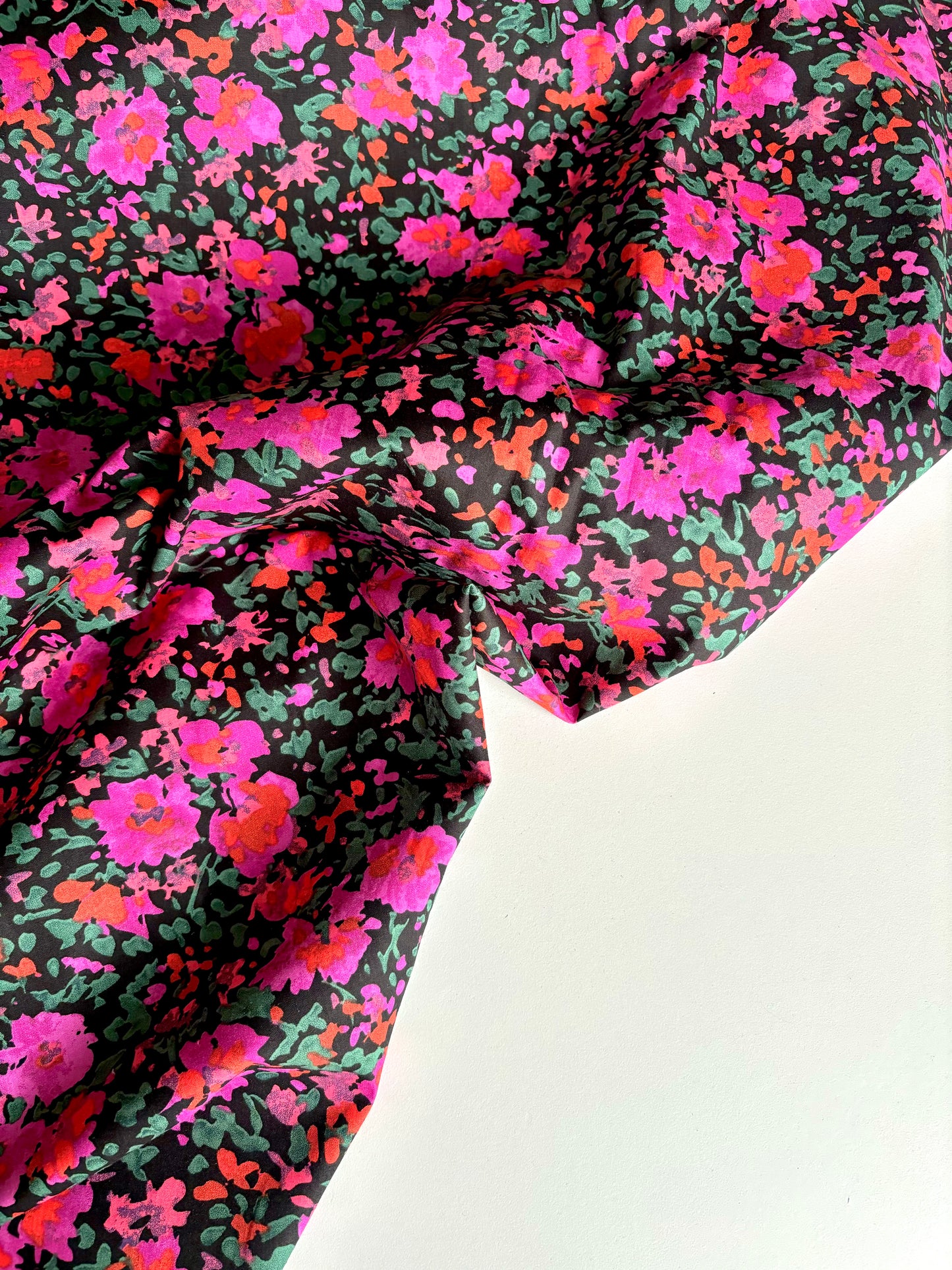 Bright Floral Cotton Poplin