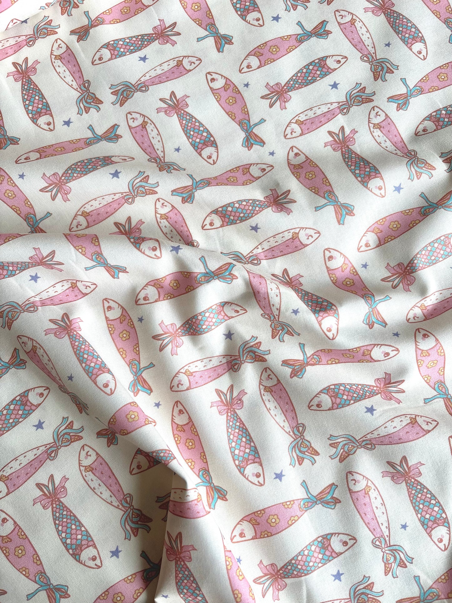 Gone Fishing Cotton Poplin