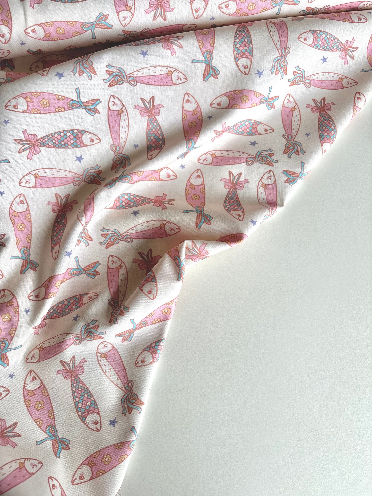 Gone Fishing Cotton Poplin