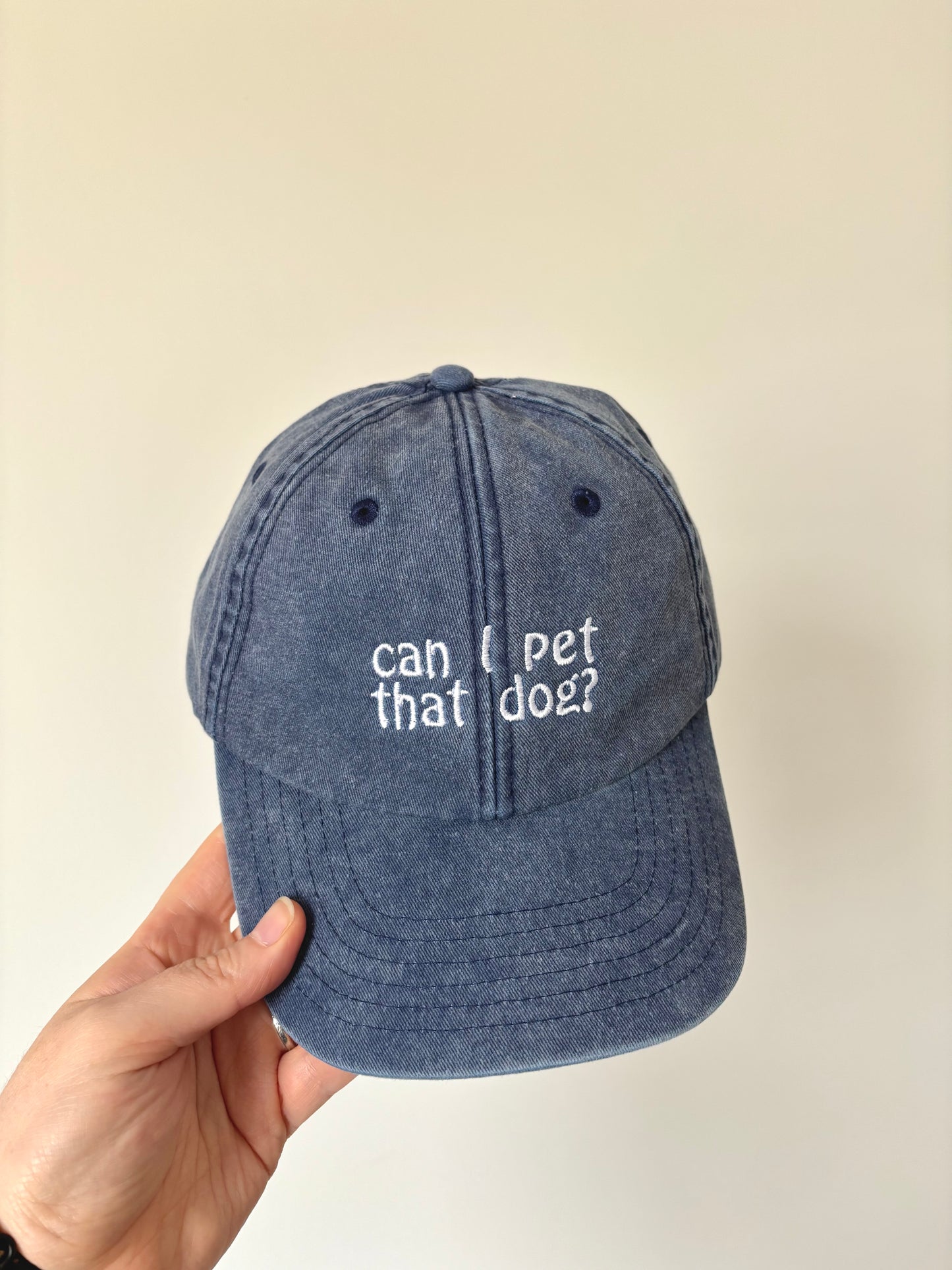 Can I Pet That Dog? Embroidered Baseball Cap