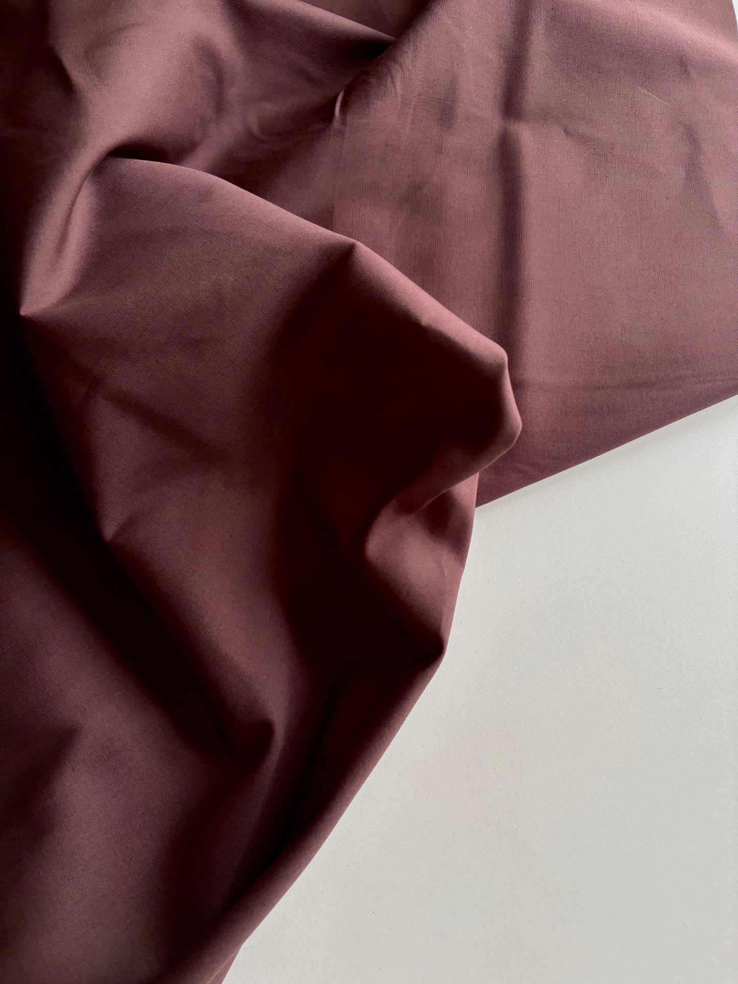 Chocolate Brown Cotton Poplin