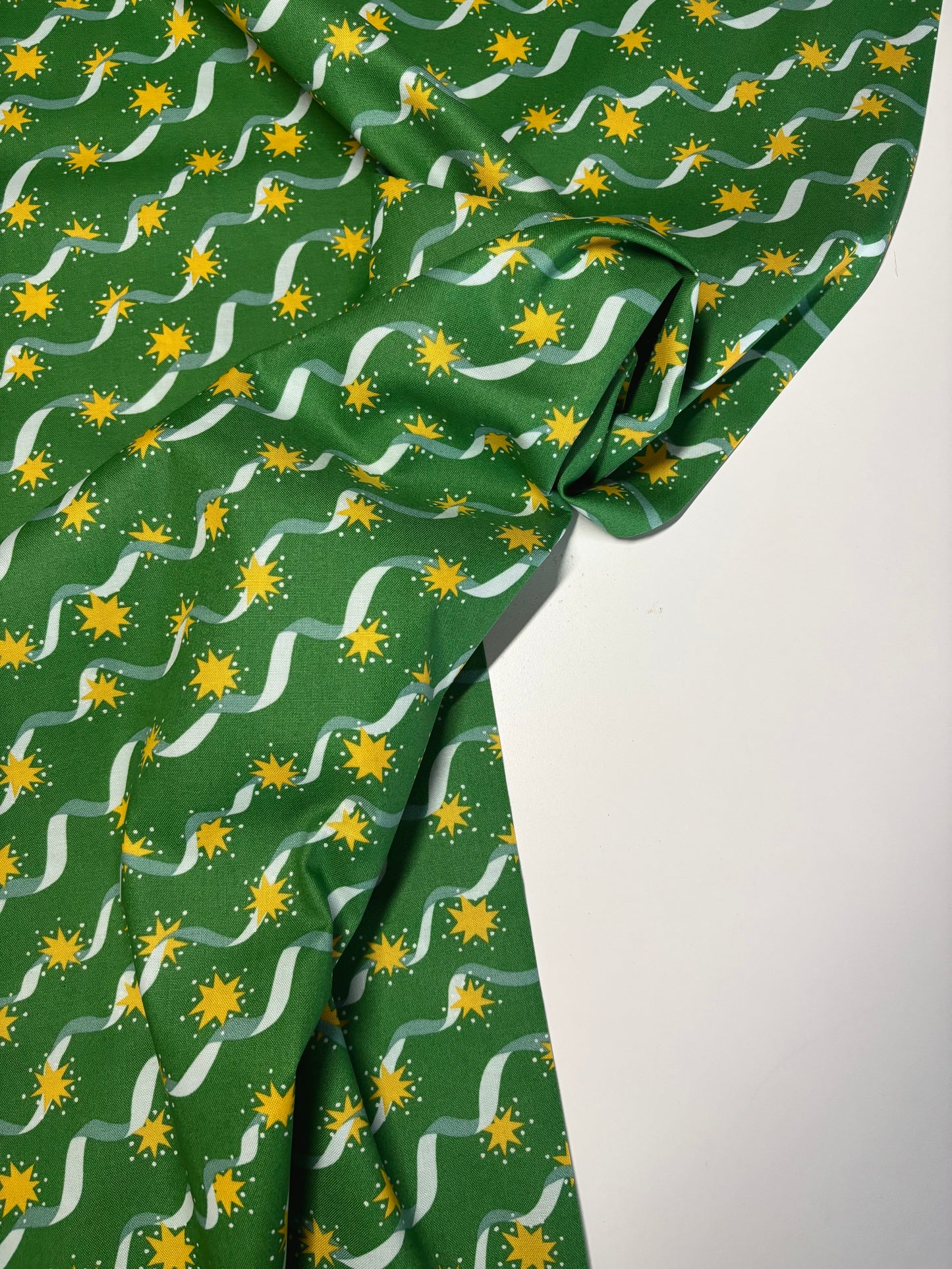 Festive Fair Stars and Ribbons - Liberty Quilting Cotton