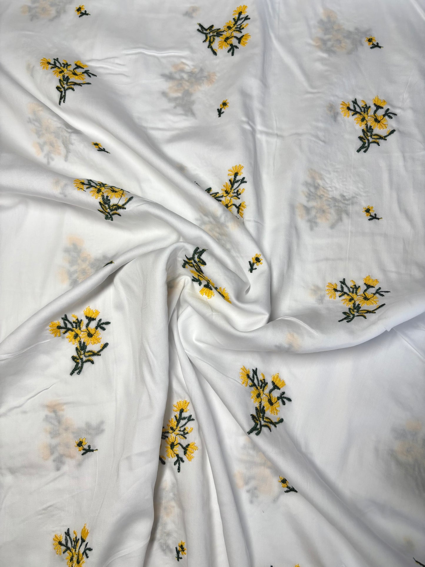 Spring Garden Embroidered Cotton